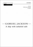 A ship with unfurled sails 