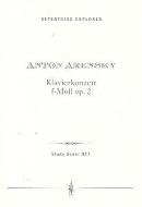 Klavierkonzert f-Moll op. 2 