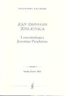 Lamentationes Jeremiae Prophetae 