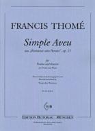 Simple Aveu aus Romance sans paroles op. 25 