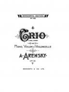 Piano Trio No. 1 In D Minor Op. 32 