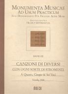 Canzoni Di Diversi Con Ogni Sorte Di Stromenti 