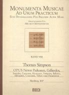 op. Newer Paduanen Galliarden Intraden Canzonen 