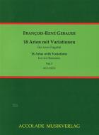 18 Arien mit Variationen für 2 Fagotte 3 