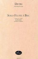 Solo Flute A Bec Del Signore Detri C-Moll 