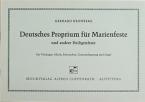 Deutsches Proprium für Marienfeste und andere Heiligenfeste 