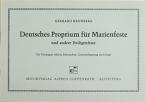 Deutsches Proprium für Marienfeste und andere Heiligenfeste 