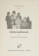 Glückwunschkantate op. 75 