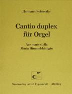 Cantio duplex für Orgel Standard