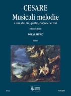 Musicali Melodie a 1, 2, 3, 4, 5 e 6 voci 
