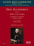 Aria accademica Infelice invan mi lagno G550 