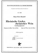 Rheinische Lieder, rheinischer Wein 