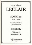 Sonates en trio, op. 4 - Vol. I 