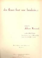 Des Fleurs... op. 35 Nr. 1 