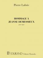 Hommage a Jeanne Demessieux Orgue 