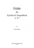 Etüde für Xylophon und Tempelblock op. 98, 5 