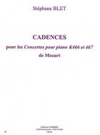 Cadences pour les concertos pour K 466 et 467 de Mozart 