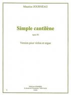 Simple cantilene op. 50 