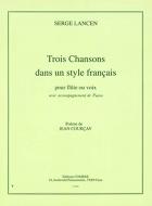3 Chansons dans un style francais 