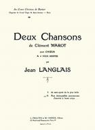 2 Chansons aux damoyselles paresseuses... 