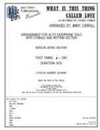 What Is This Thing Called Love 