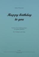 Happy birthday to you in C-dur 