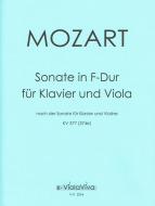 Sonate in F-Dur KV 377 (nach Violinsonate) 