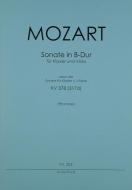 Sonate in B-Dur KV 378 (nach Violinsonate) 