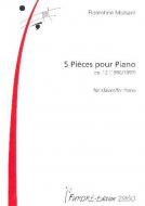 Cinq Pieces pour piano 