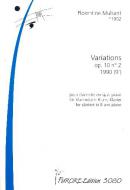 Variations pour Klarinettete et piano 
