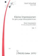 Kleine Impressionen für ganz junge Klavierspieler/innen 