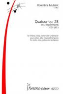 Quatour avec piano op. 28 