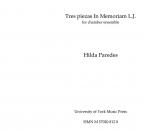Tres piezas In Memoriam L.J. 