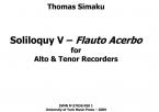 Soliloquy V (Flauto Acerbo) 