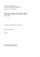 Ode for Saint Cecilia's Day 