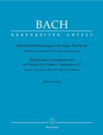 Klavierbearbeitungen fremder Werke II BWV 978-984 Standard