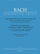 Klavierbearbeitungen fremder Werke 3 BWV 985-987, 592a, 972a Standard