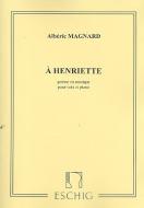A Henriette Chant / Piano 