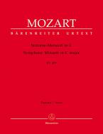 Sinfonie-Menuett C-Dur KV 409 (383f) Standard