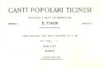 Canti populari ticinesi 1 