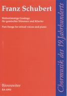 Mehrstimmige Gesänge für gemischte Stimmen und Klavier Standard