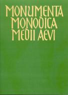 Monumenta Monodica Medii Aevi, Subsidia 3 