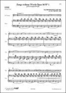 Songs Without Words Op. 38 No. 1 