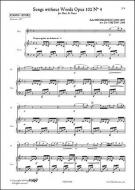 Songs Without Words Op. 102 No. 4 