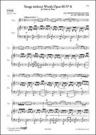 Songs Without Words Op. 85 No. 6 