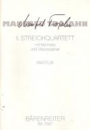 Zweites Streichquartett mit Klarinette und Mezzospran 