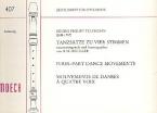 Tanzsätze zu vier Stimmen aus verschiedenen Ouverturen 