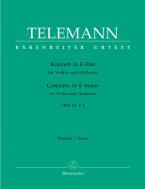 Konzert in E-Dur für Violine und Orchester TWV 51:E2 