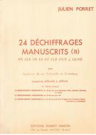 Vingt-quatre déchiffrages manuscrits (B) 