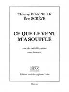 Ce Que le Vent M'a Souffle pour Clarinette Si B et Piano [éd. Bg] 
